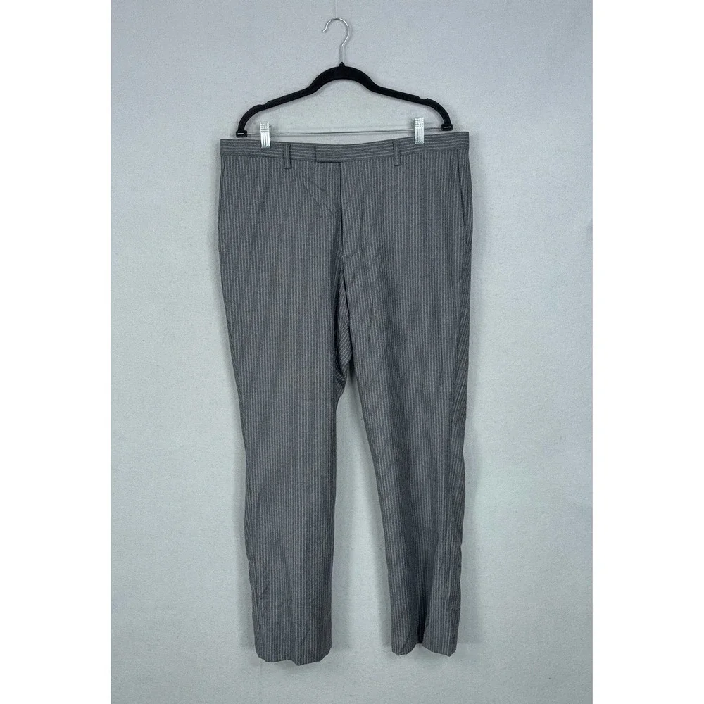 Banana Republic Dress Pants Mens 36x32 Pinstripe Slim Fit Wool Marzotto Business
